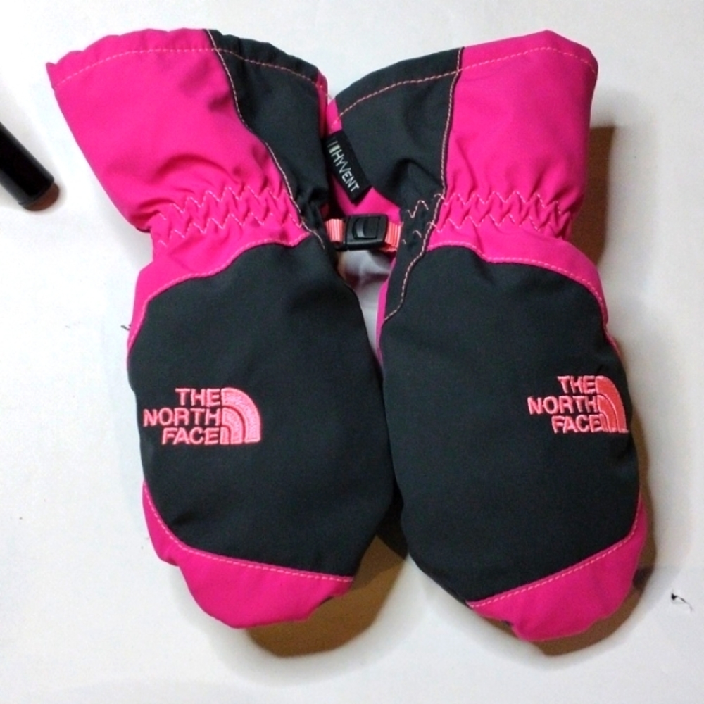 NORTH FACE HYVENT GIRLS INSULATED MITTENS SZ 3T